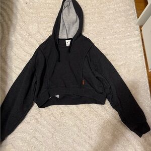 Nike Black Hoodie with White Label